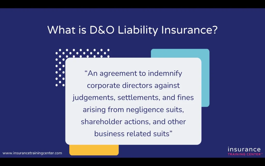 Directors and Officers Liability Insurance